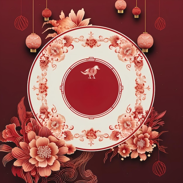 Chinese nieuwjaars sjabloon Instagram