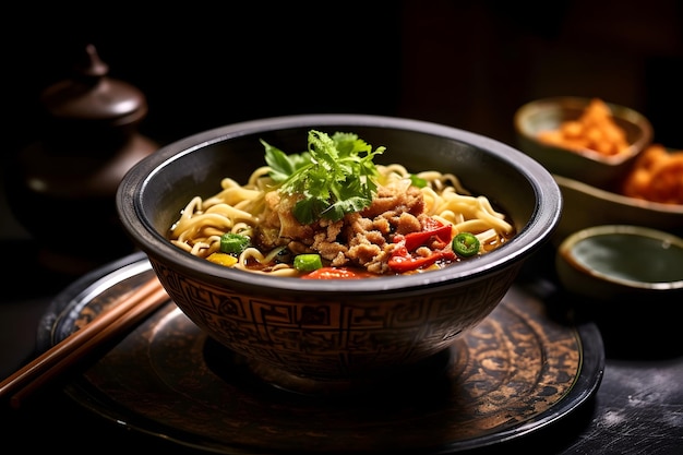 牛肉と野菜の中華麺