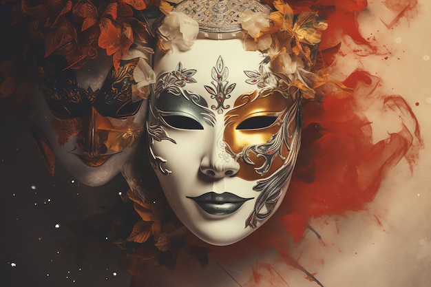 Chinese Opera Masks Chinese new year background