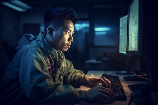 Chinese operator Work customer service Generate Ai