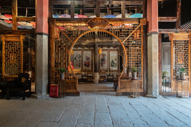 Chinese oude architectuur loft Indoor Hall