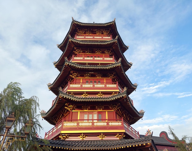 Chinese Pagoda Tempel in Pantjoran PIK een nieuwe cluster van Chinatown Jakarta Indonesië