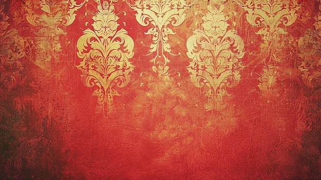 chinese seamless pattern red and gold background
