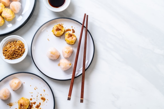 中国のエビ蒸し餃子