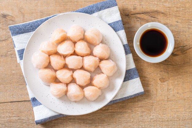 中華海老蒸し餃子