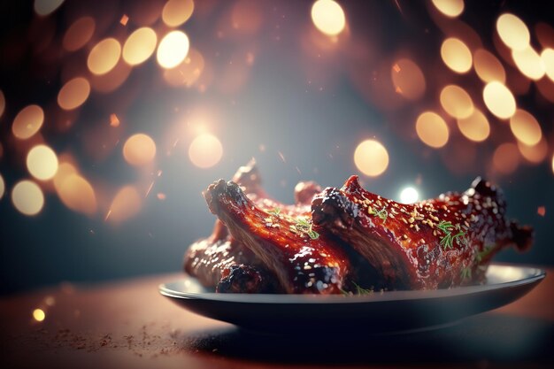 Chinese spareribs traditional chinese cuisine popular dish