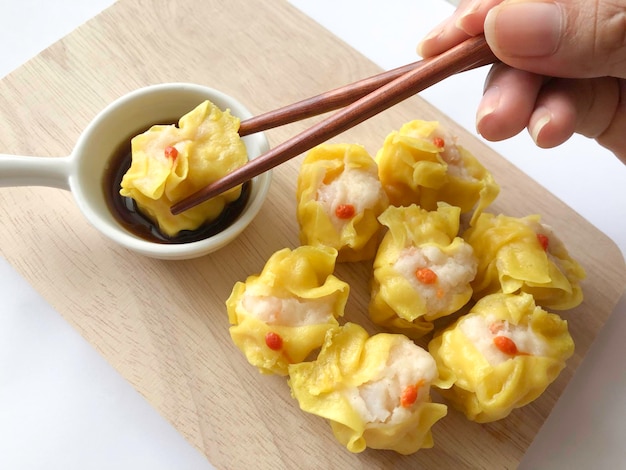 Chinese steamed dumpling ready to eat