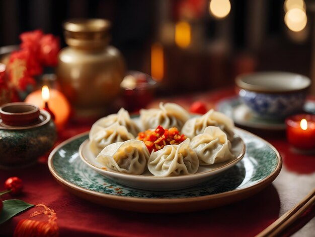 Photo chinese steamed dumpling or shumai