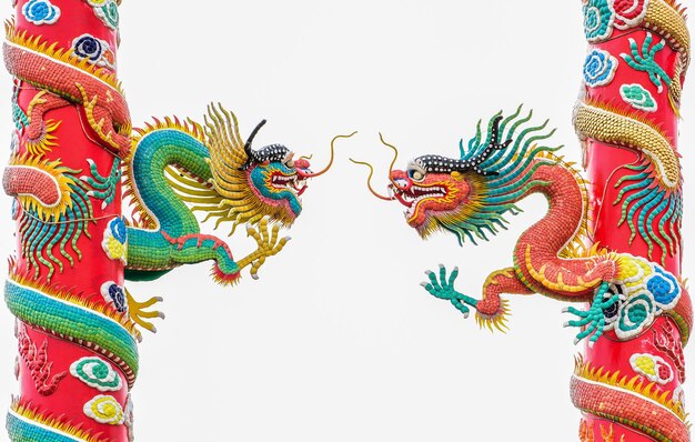 Chinese style dragon statue