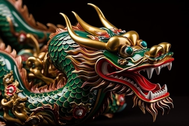 chinese style dragon statue