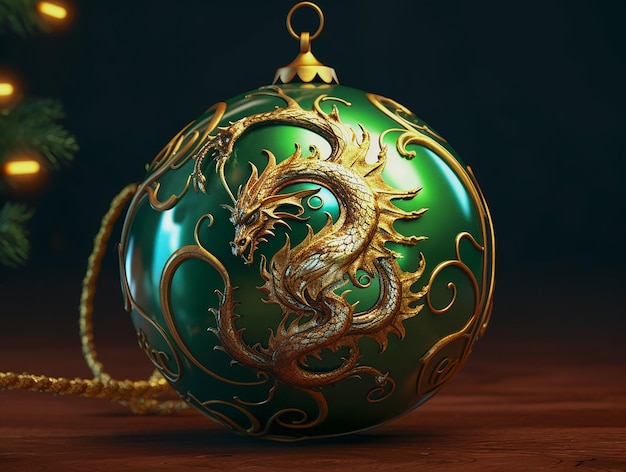 2024 year of the Green Wood Dragon, new year decoration, chinese