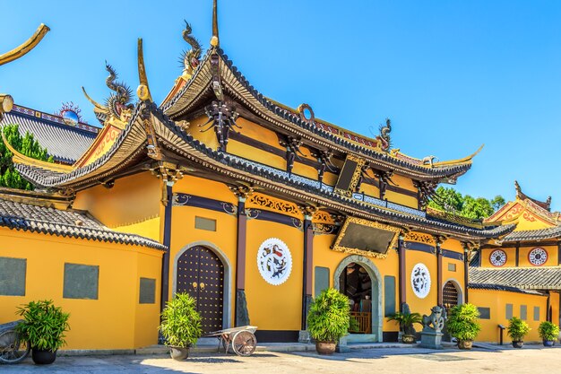 Китайский храм древней архитектуры пейзаж