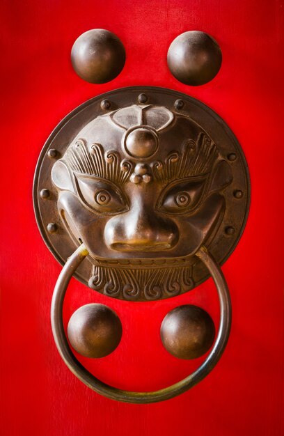 Chinese temple door handle