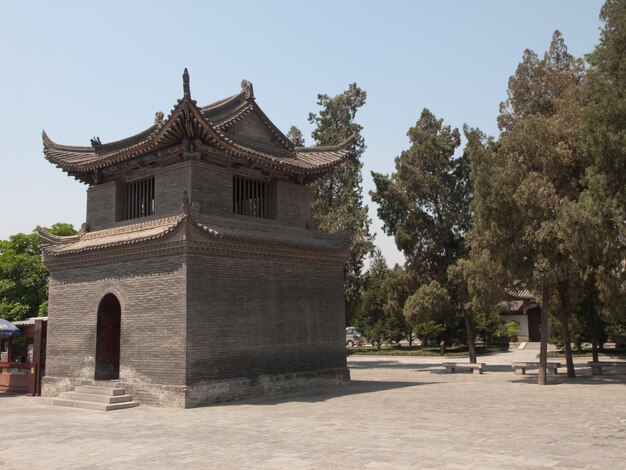 Chinese temple in Xian, China.