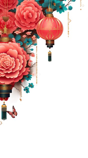 Photo chinese tradition style decoration lantern