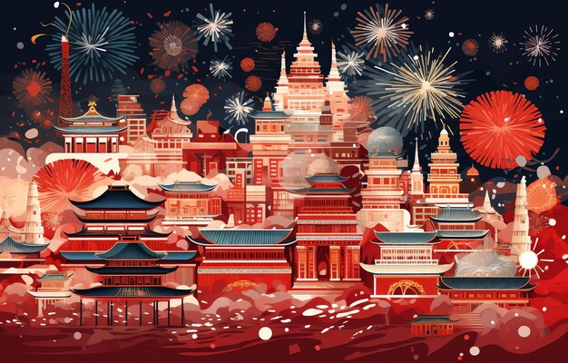 Chinese traditional new years card background