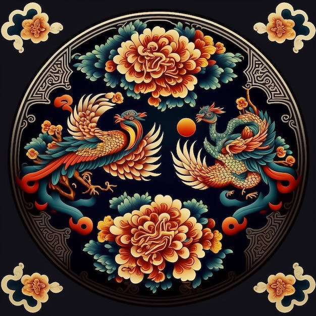 Chinese traditional pattern Ai generated