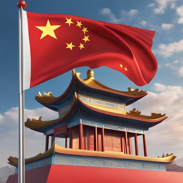Foto chinese vlag