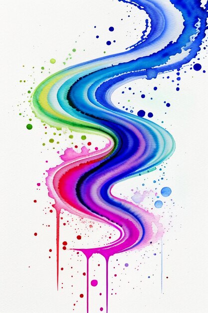 Photo chinese watercolor ink style colorful creative abstract art wallpaper background splash ink