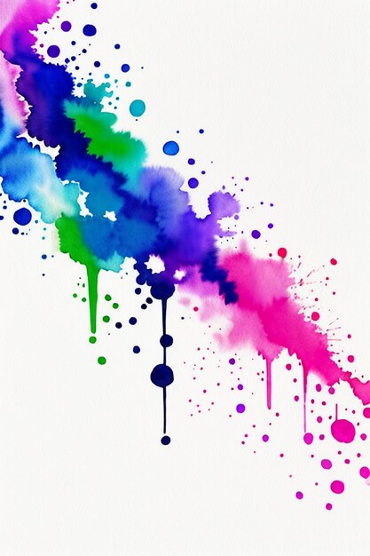 Chinese watercolor ink style colorful creative abstract art wallpaper background splash ink