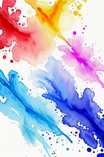 Chinese watercolor ink style colorful creative abstract art wallpaper background splash ink