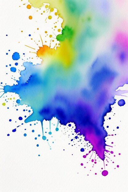 Chinese watercolor ink style colorful creative abstract art wallpaper background splash ink