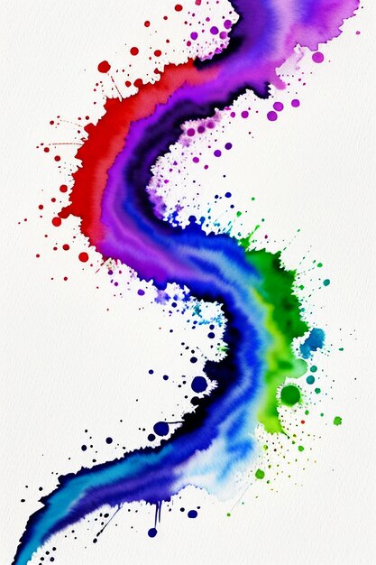 Chinese watercolor ink style colorful creative abstract art wallpaper background splash ink