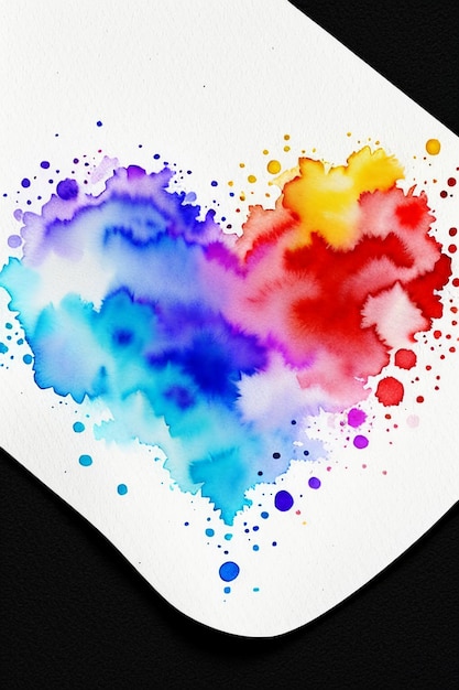 Chinese watercolor ink style colorful creative abstract art wallpaper background splash ink