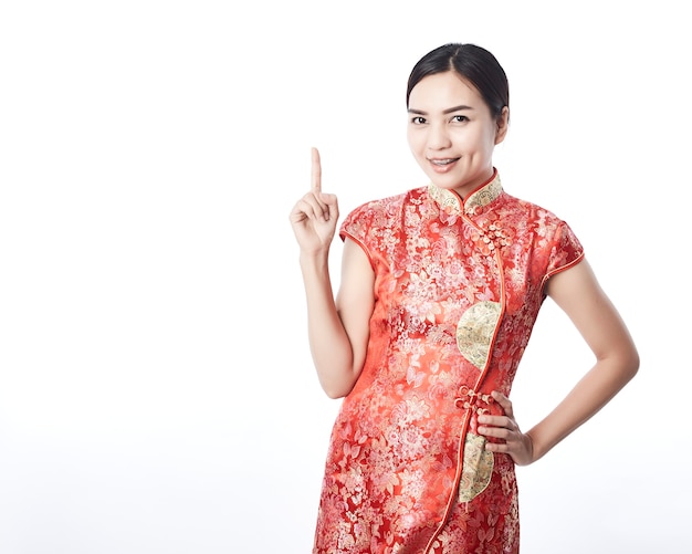 Chinese Woman in Chinese Dress