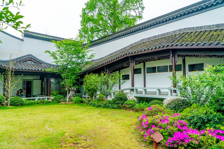 Photo 中国の木造廊下
