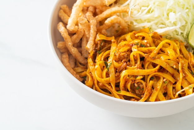 Chinese Yunnan Noodles or Kwa Meng - Asian food style