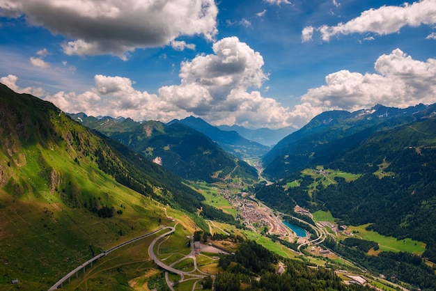 Chiosco panorama san gottardo in switzerland