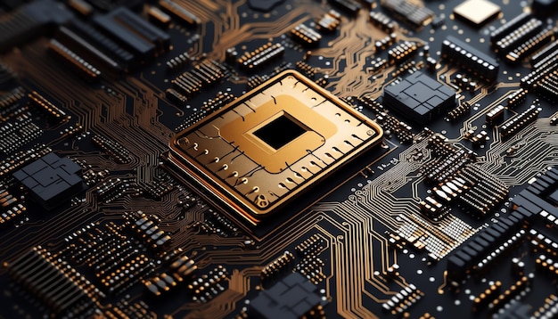 Chip voor de verwerking van elektronische circuits