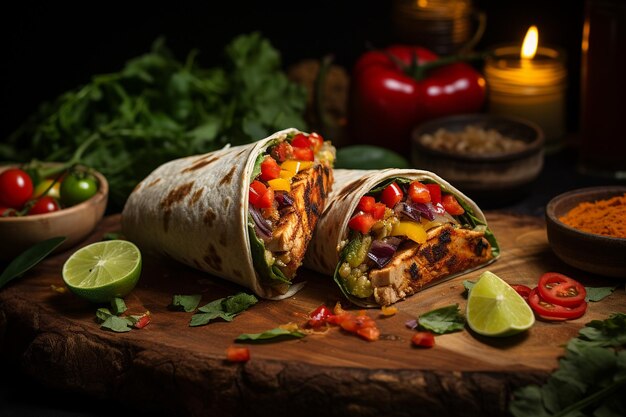 Chipotle Lime Chicken Wrap