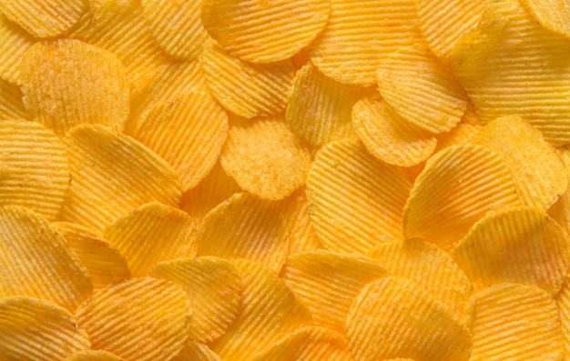 Chips background - top view