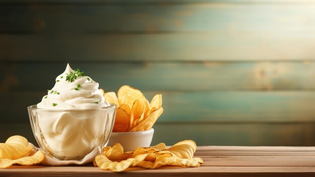 chips and cream