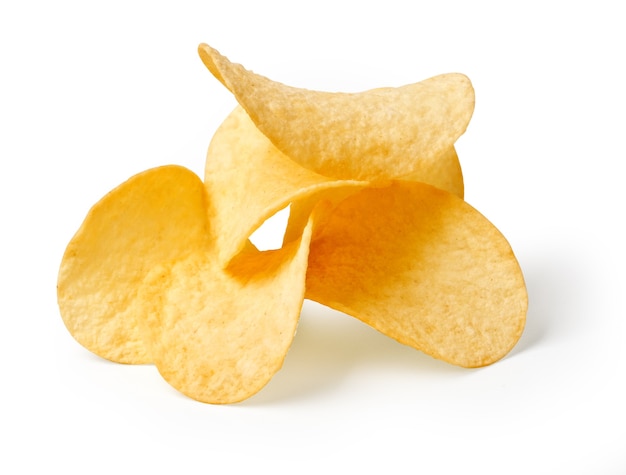 Chips isolated on white