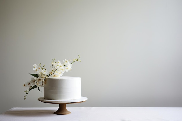 Foto chique minimalistische bruidstaart