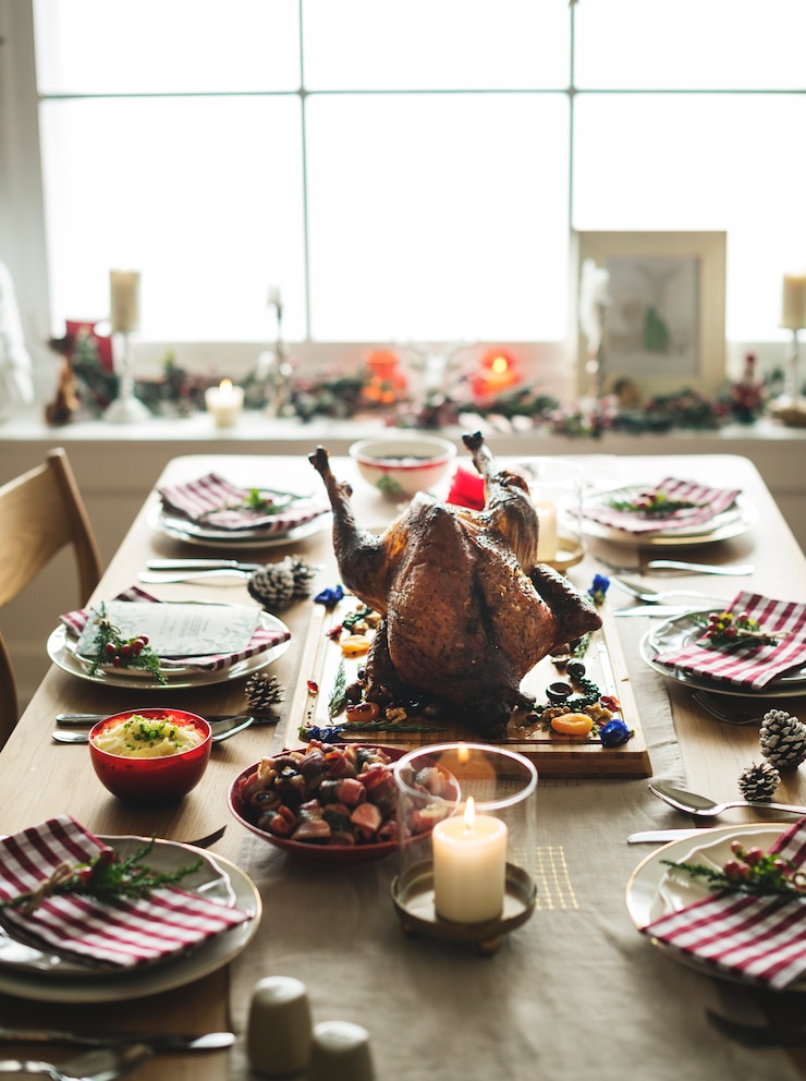 Photo chirstmas dinner menu