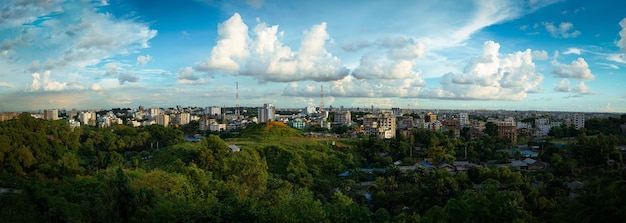 Chittagong city panoramic view