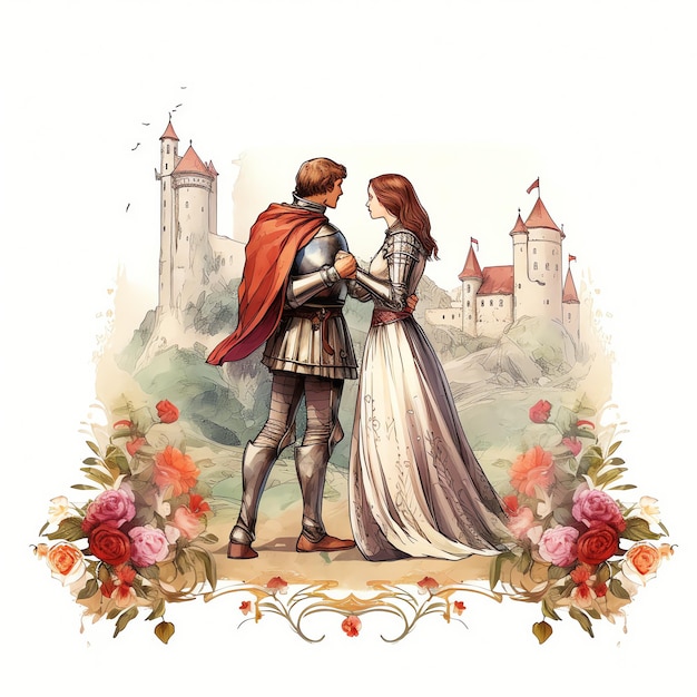 Chivalry Medieval watercolor fantasy