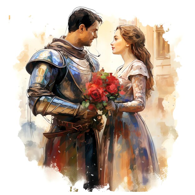 Chivalry Medieval watercolor fantasy