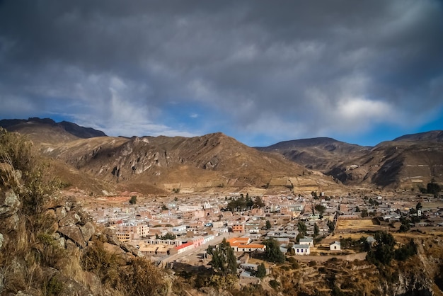 Chivas dorp in Canyon Colca