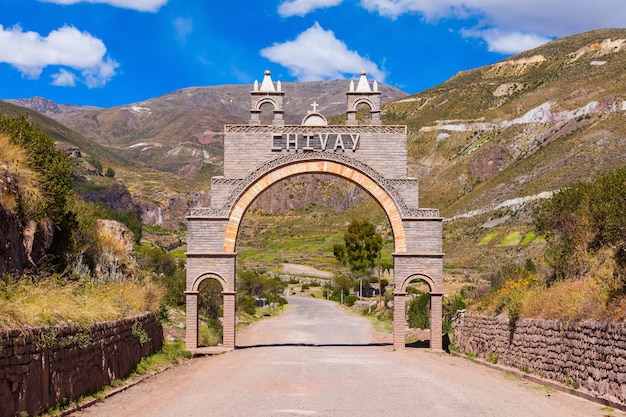 Chivay stad, Peru