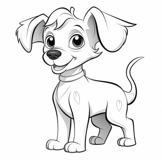 Foto chiweenie art outline carino carino libro da colorare kawaii line art