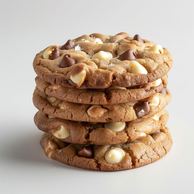 Choco Chip Biscuit on White background