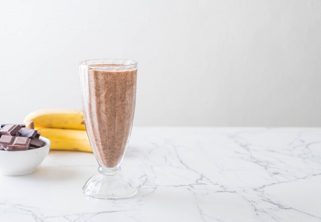 chocolade banaan milkshake