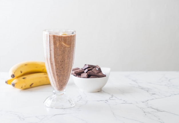 chocolade banaan milkshake