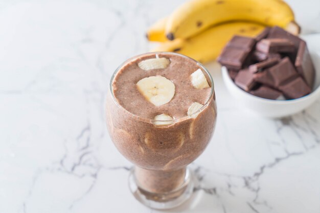 chocolade banaan milkshake