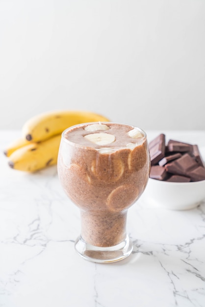 chocolade banaan milkshake